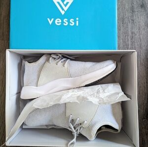 Vessi Everyday Sneakers, waterproof, cloud white, Men's 7